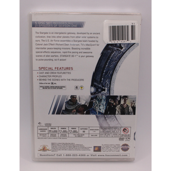 Stargate SG-1: Season 1 (DVD, 1997) FACTORY SEALED - Picture 2 of 7
